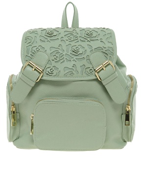 ASOS Backpack With Mini Floral Cut Out